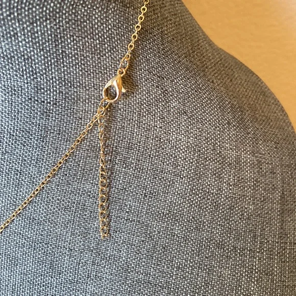 NEW White Druzy Crystals with Evil Eye Pendant Necklace - Picture 4 of 4